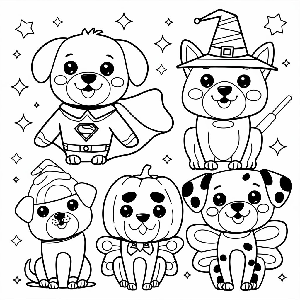 printable dog coloring pages