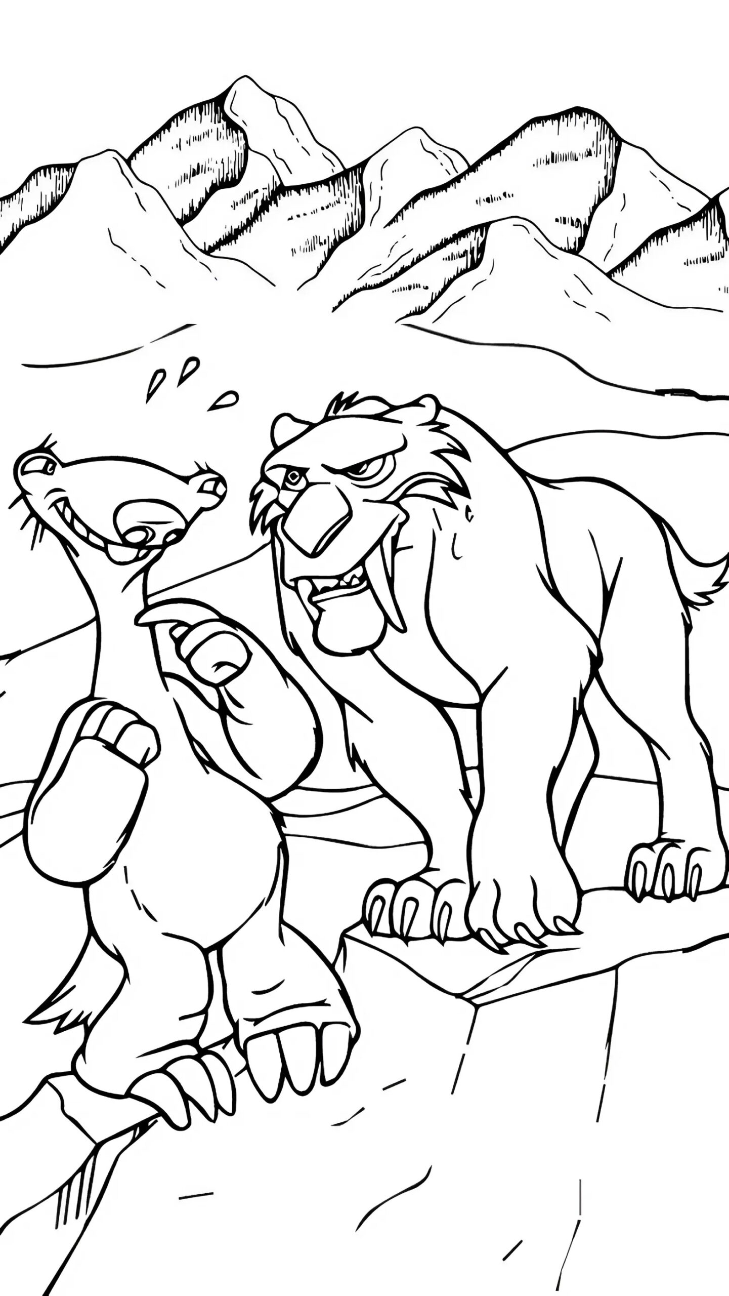 ice age printable coloring pages