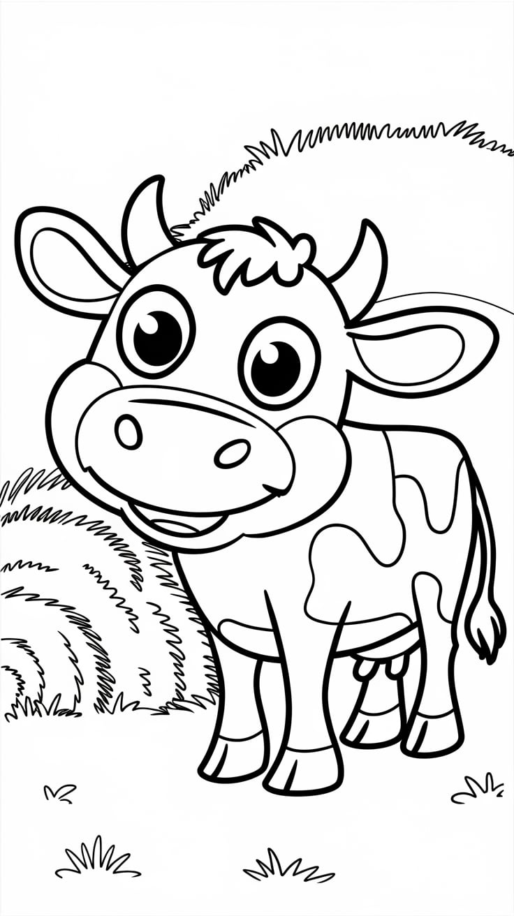 printable cow coloring pages