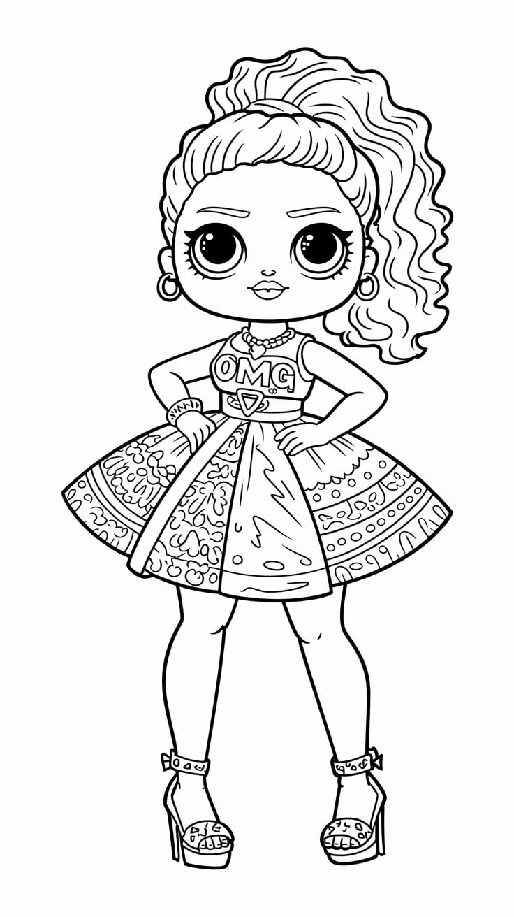 lol surprise coloring pages