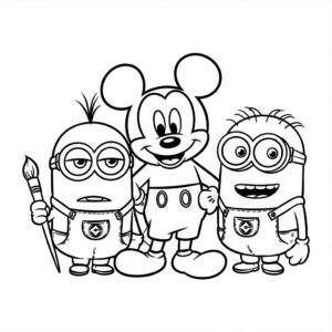 mickey and friends coloring pages