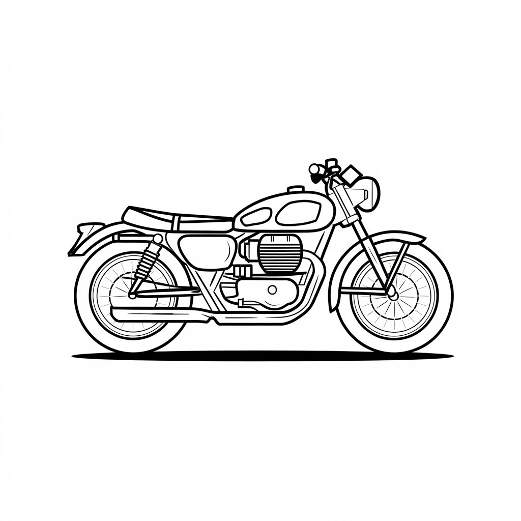 cool motorcycle coloring pages