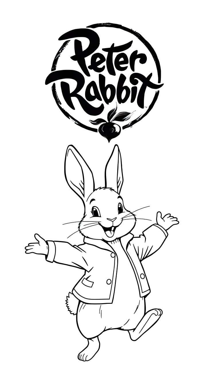 coloring page rabbit