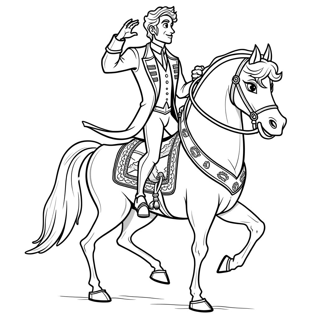 Prince coloring pages PDF