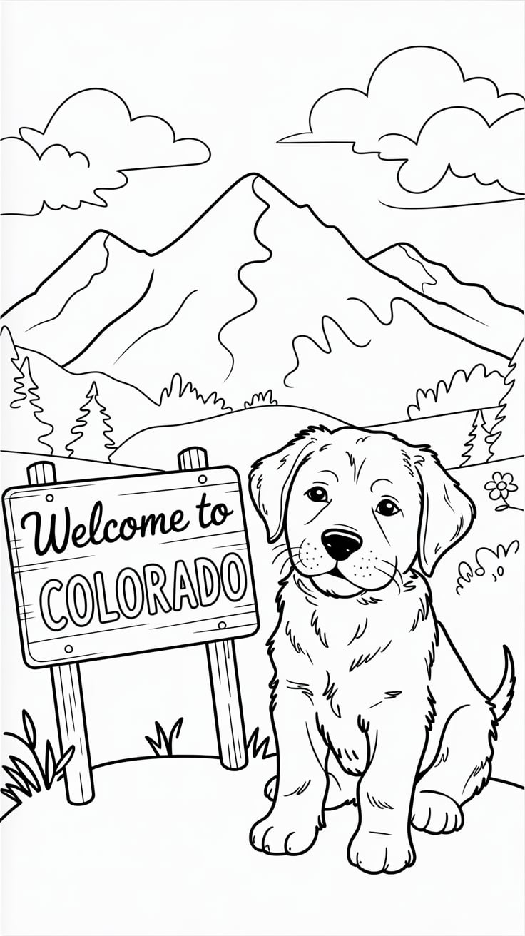 puppy coloring