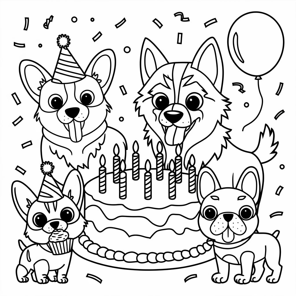 coloring pages dog