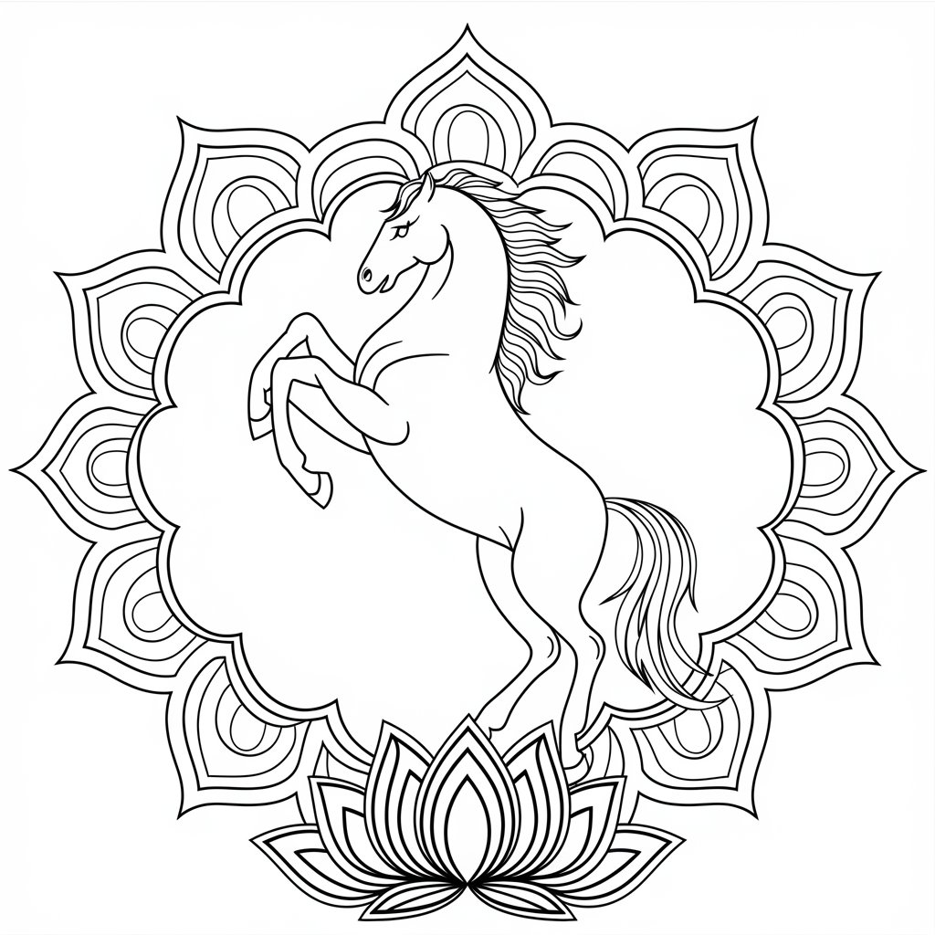 print horse coloring pages