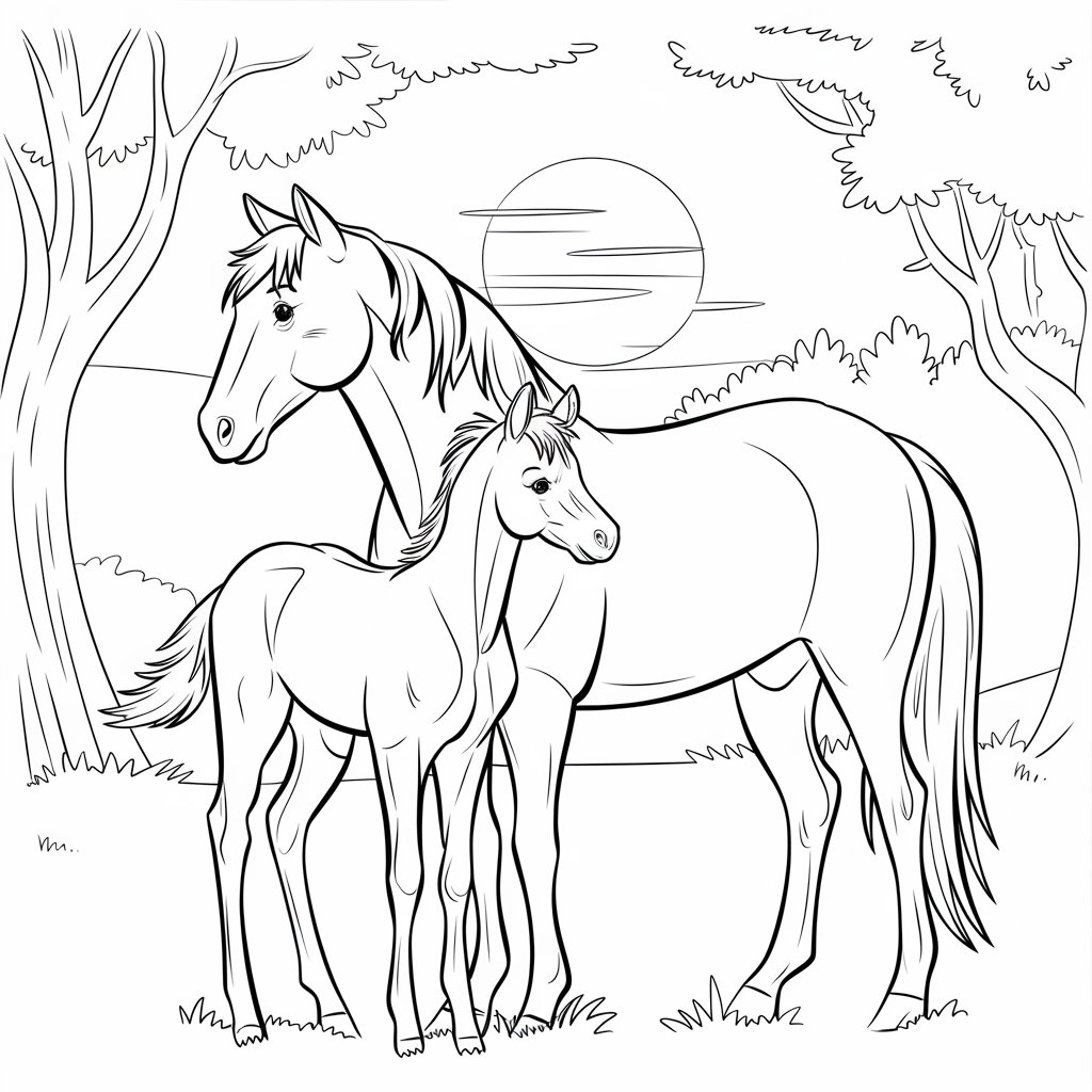 coloring pages horse