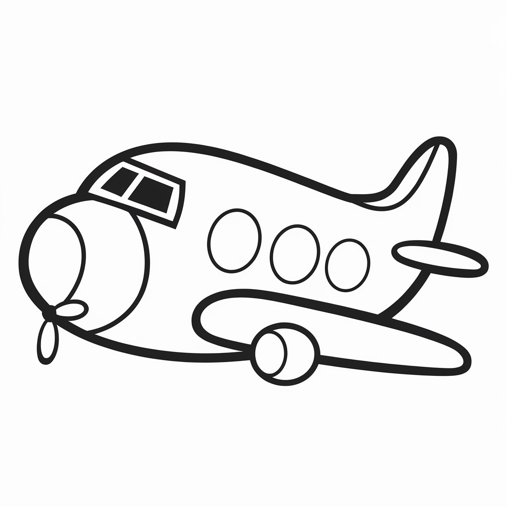 airplane color page