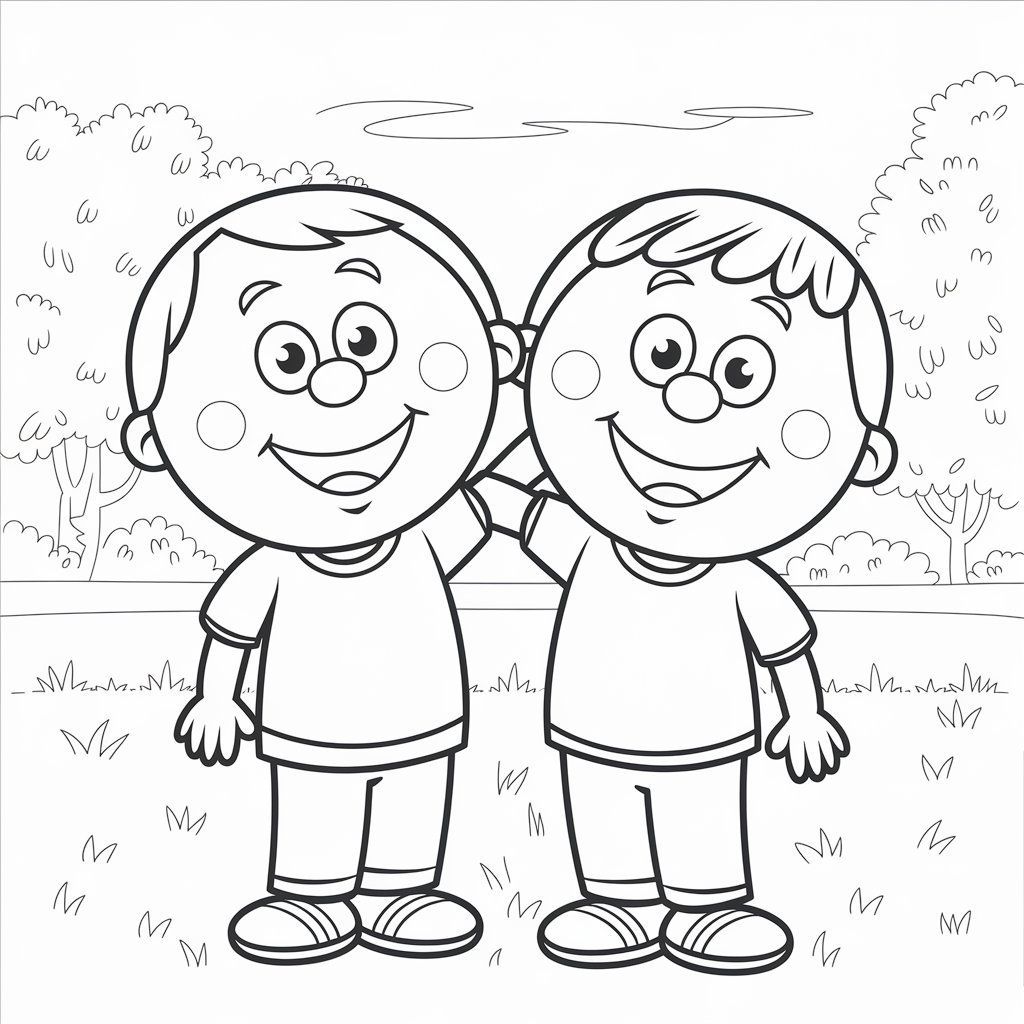boys coloring pages
