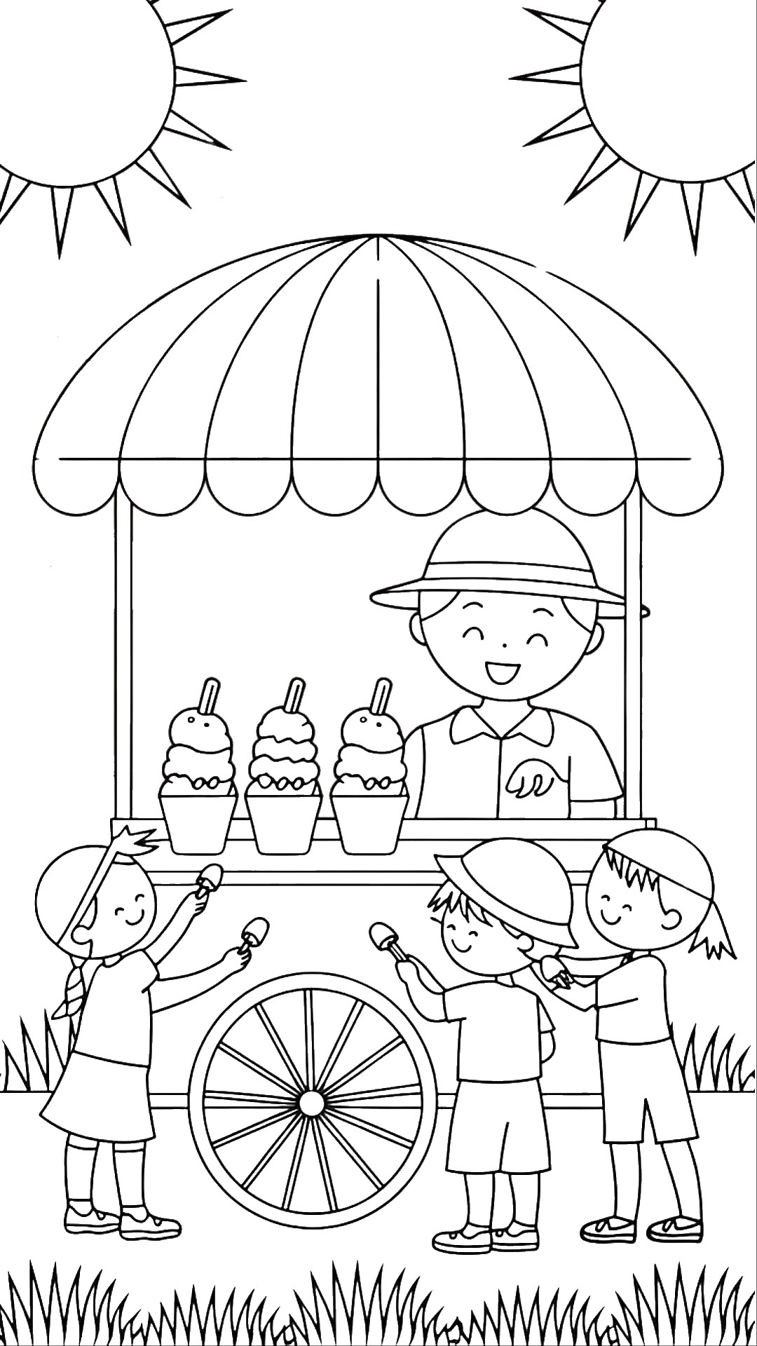 summer coloring pages