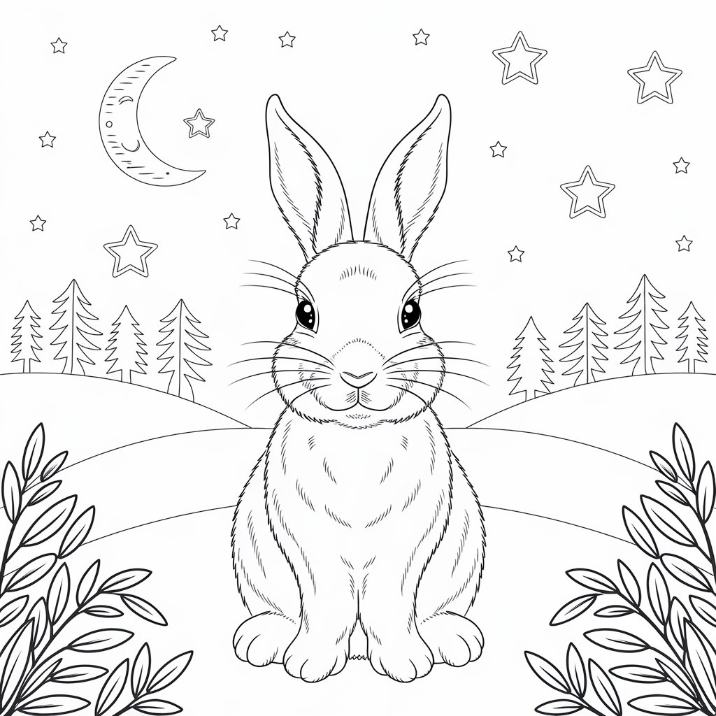 free coloring pages rabbit