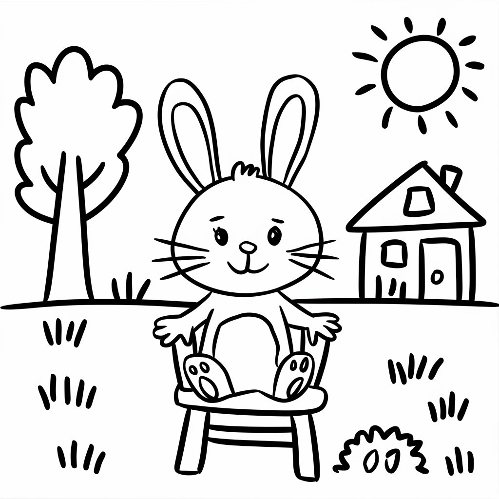 bunny rabbit coloring pages