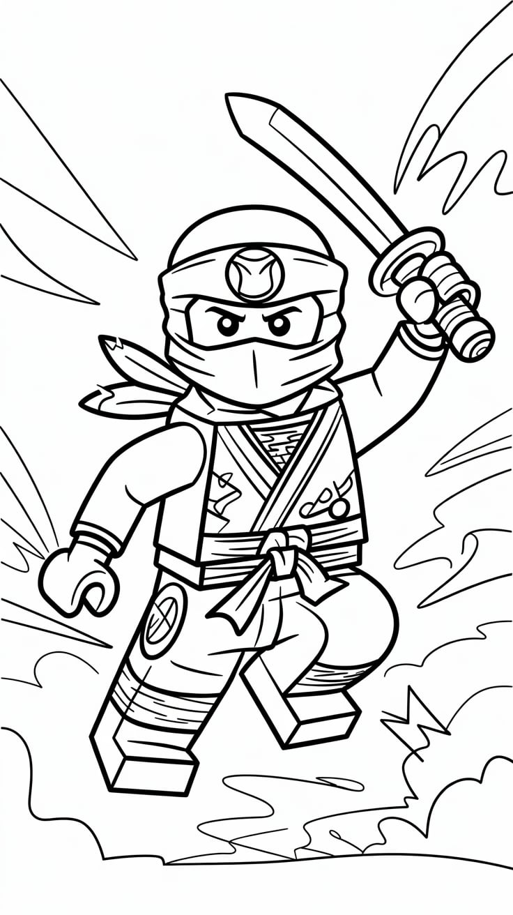 coloring pages of lego ninjago