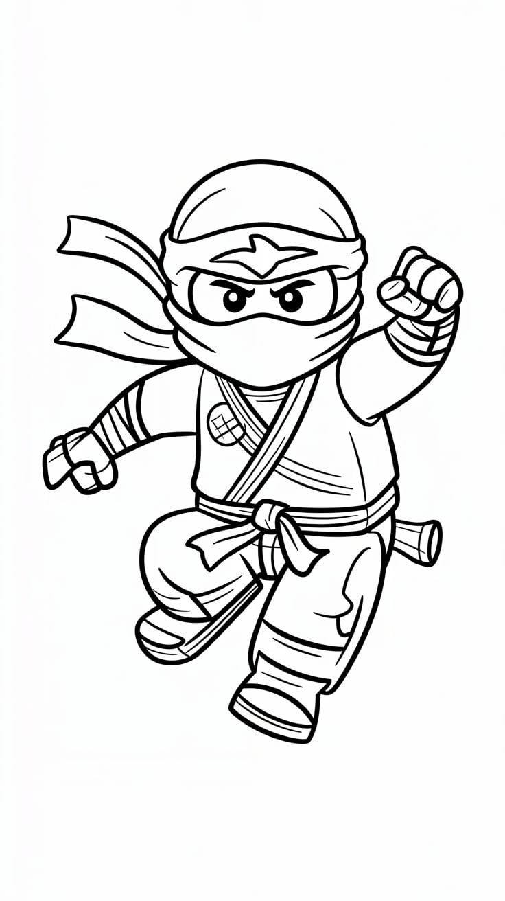 coloring page ninjago