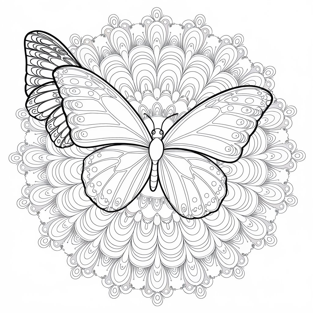 free coloring pages of butterflies
