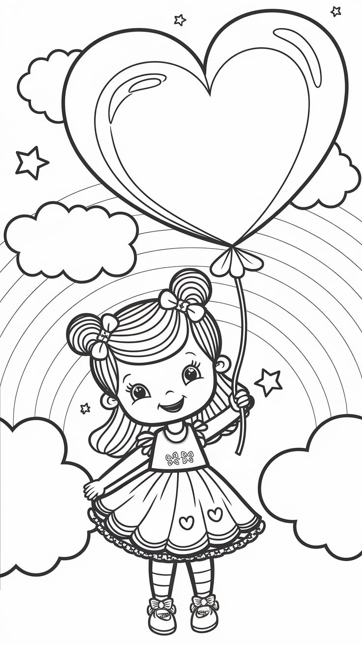 girl coloring page