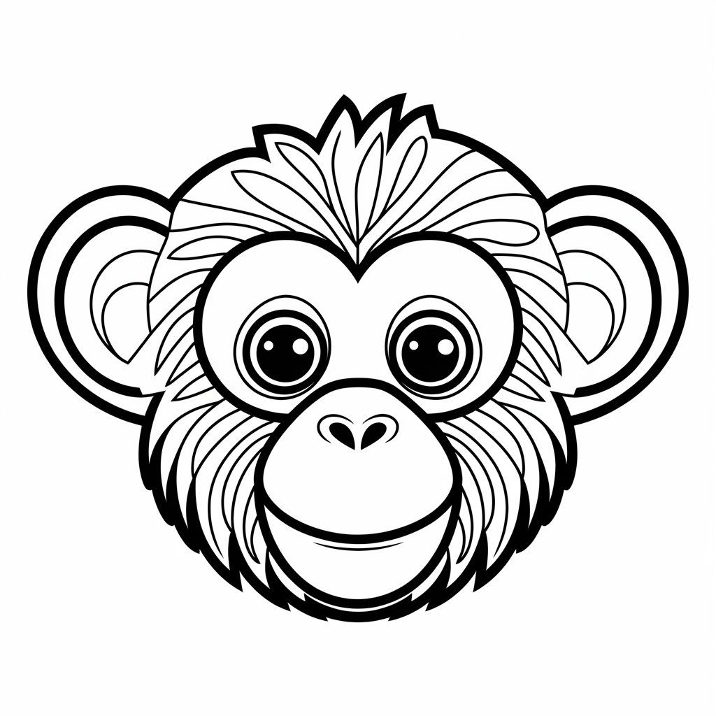 monkey coloring pages