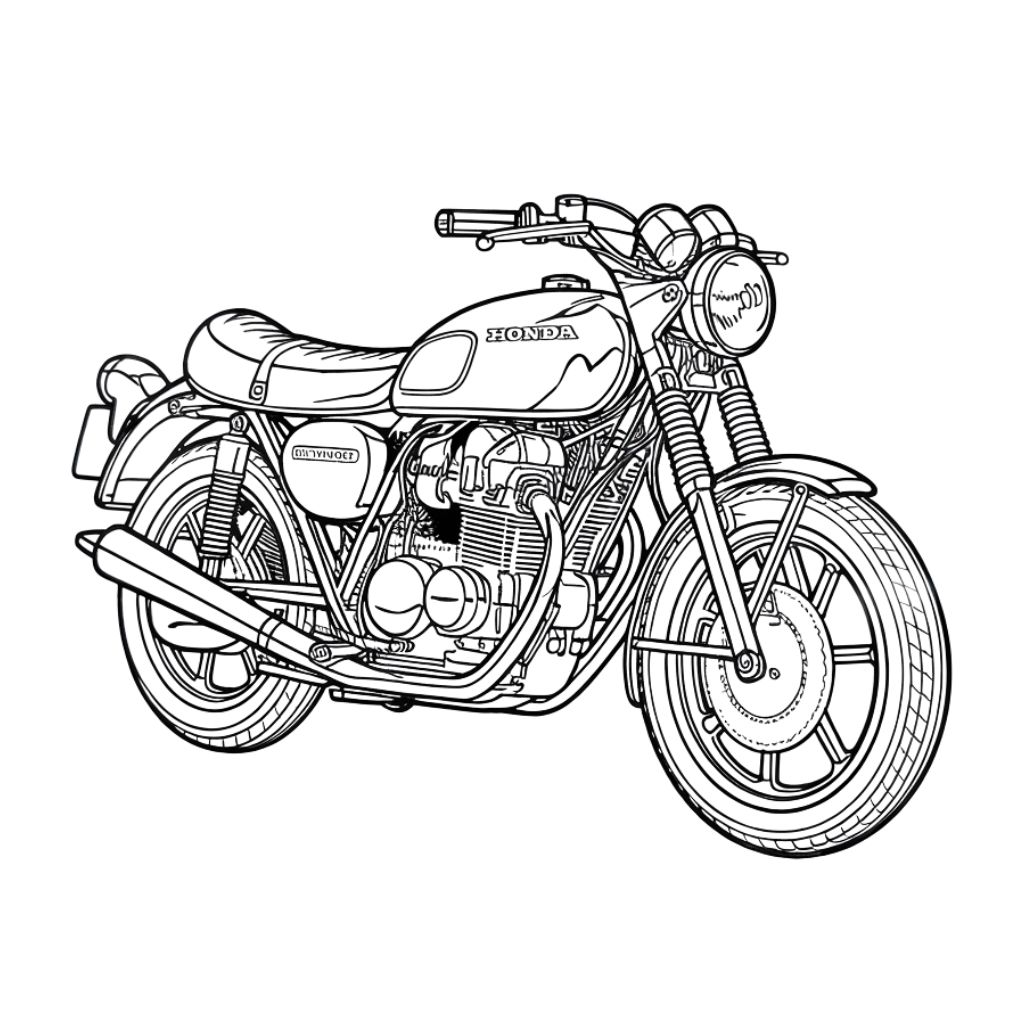 motorcycle coloring pages printable