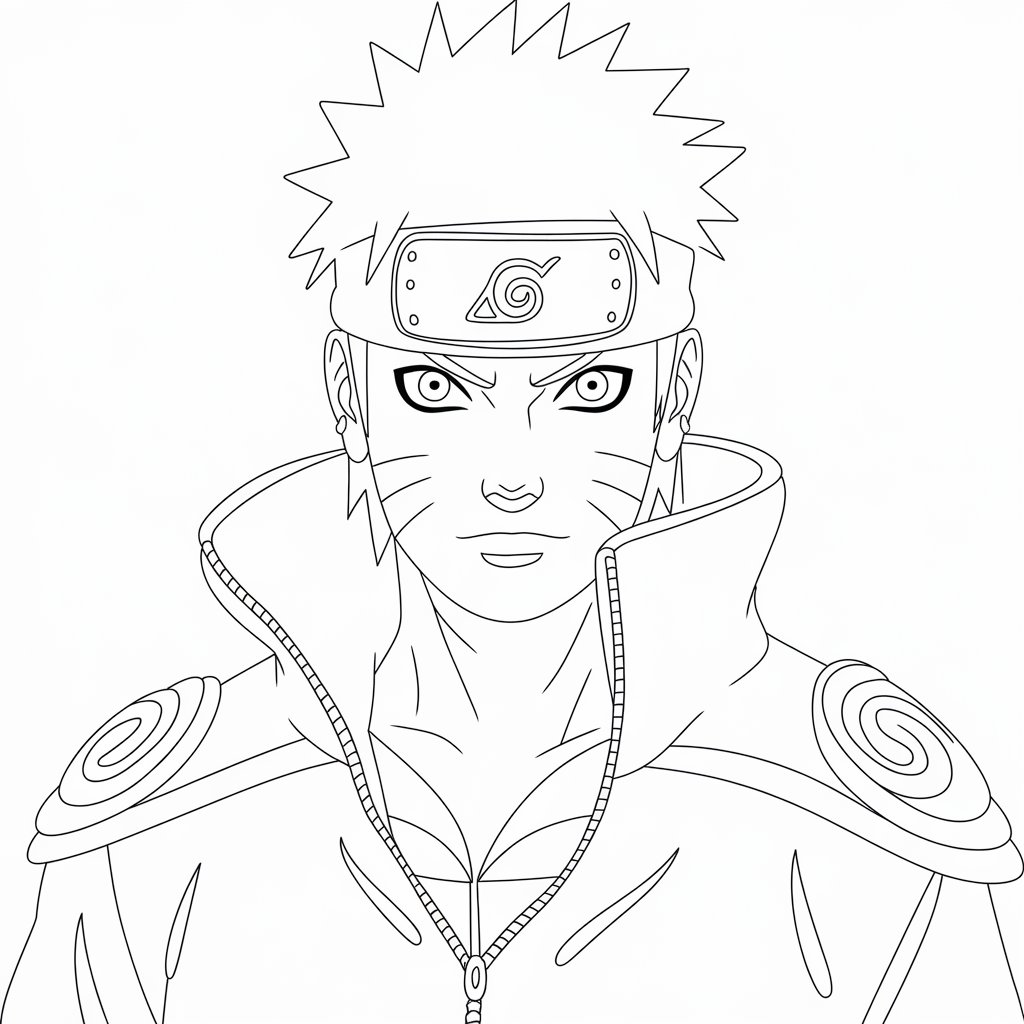 naruto coloring book pages