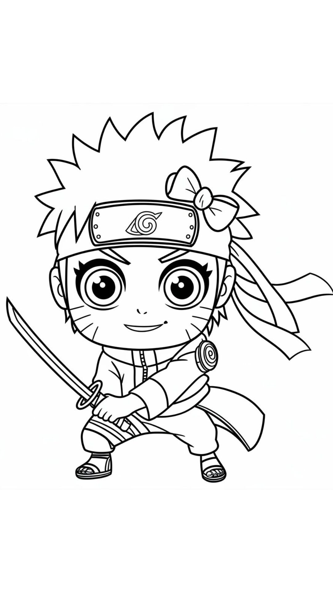 naruto coloring pages easy