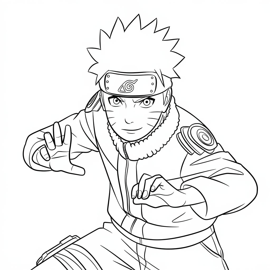 naruto coloring pages printable