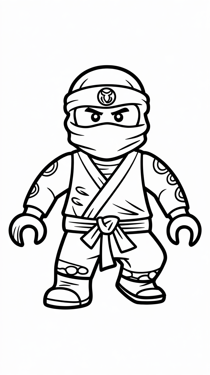 coloring pages of lego ninjago