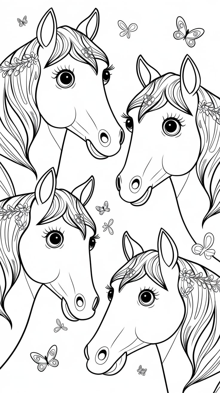 horse coloring page