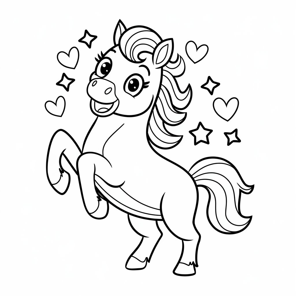 printable coloring pages of horses