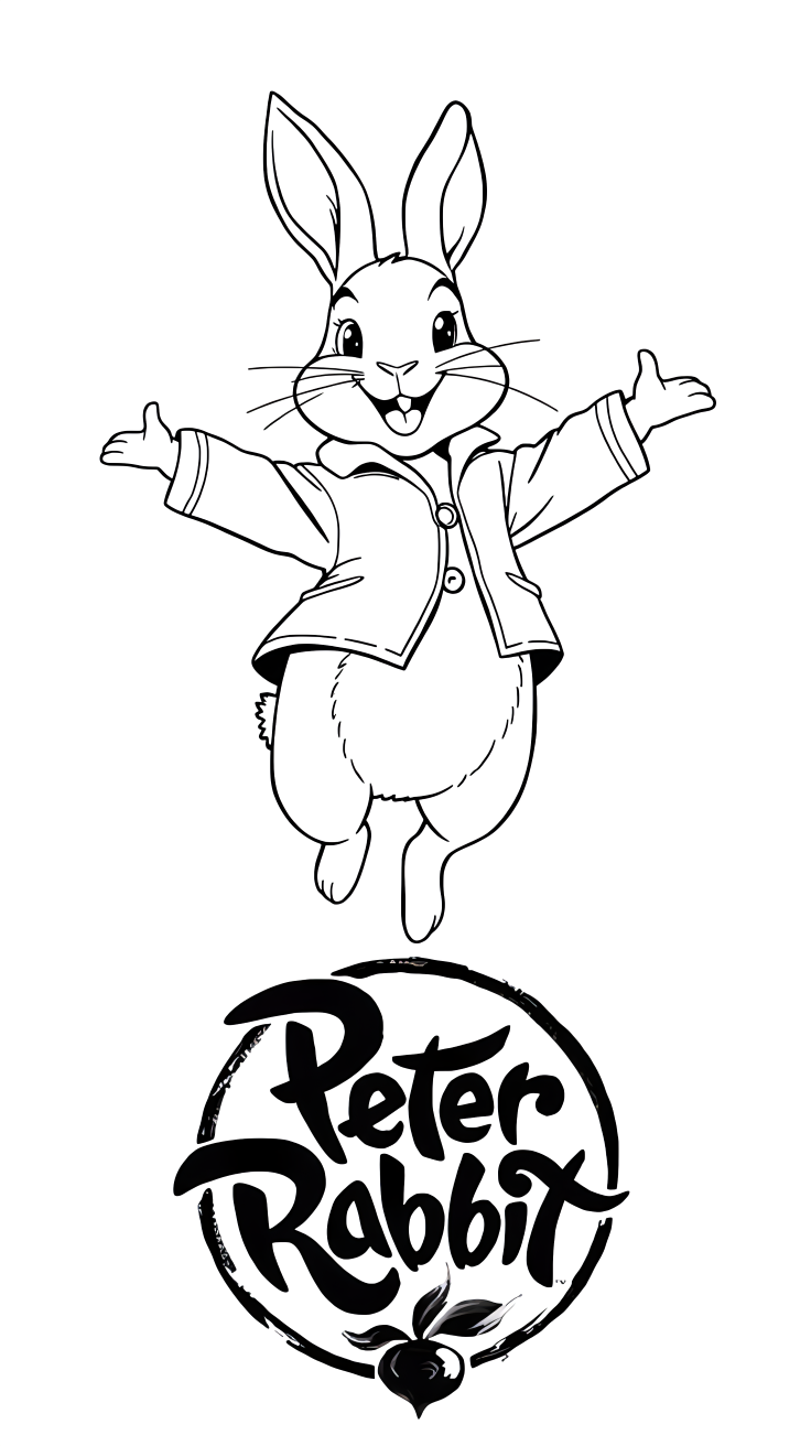 rabbit coloring page