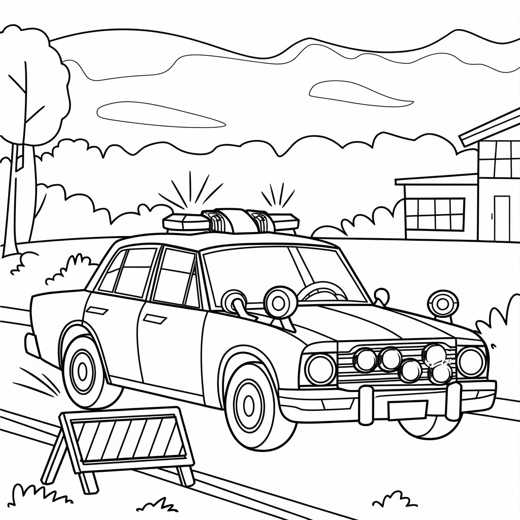 coloring pages car