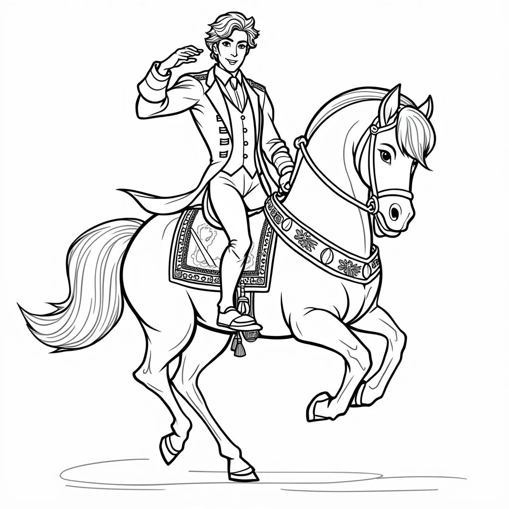 prince coloring page