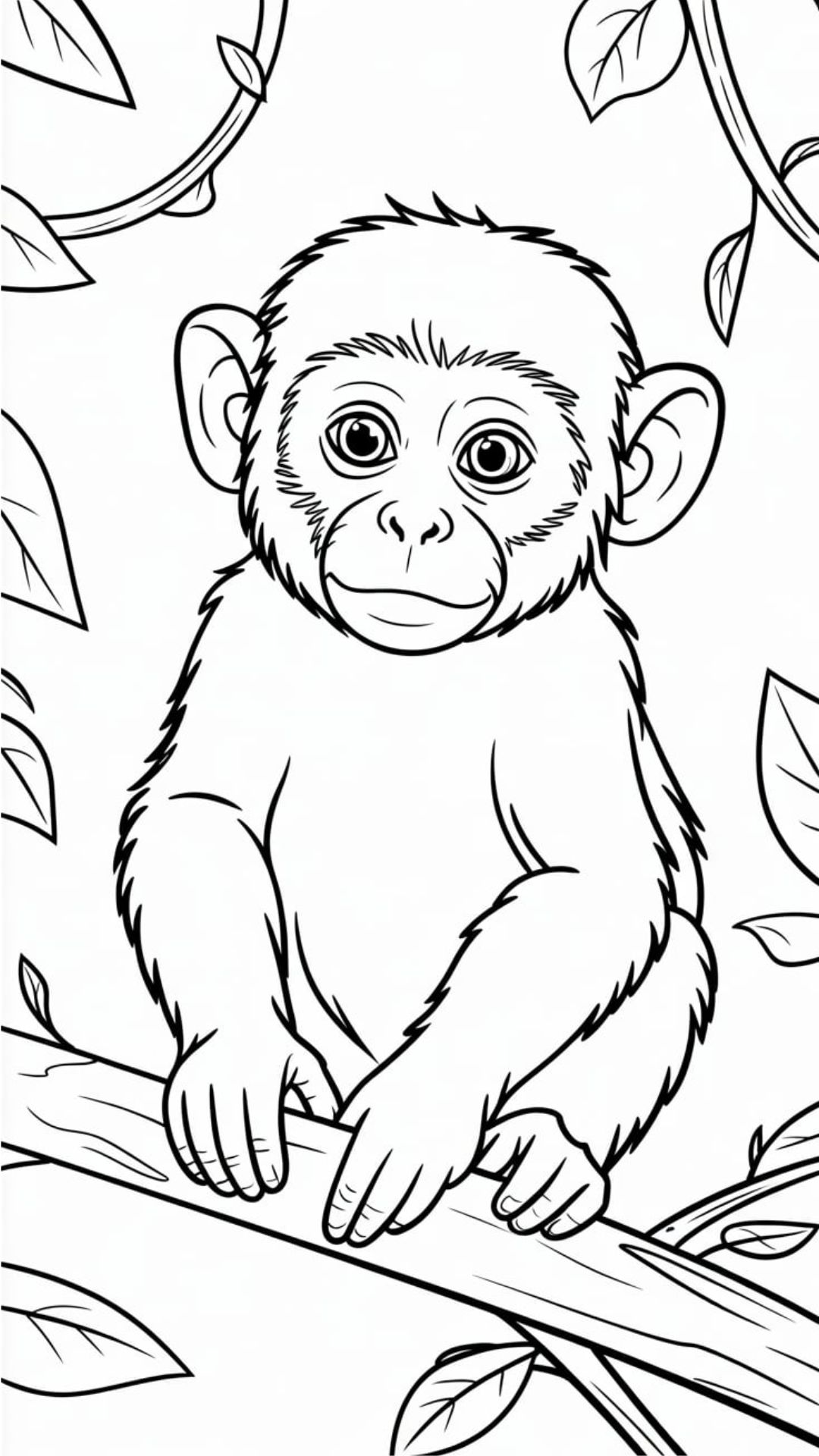 printable monkey coloring pages