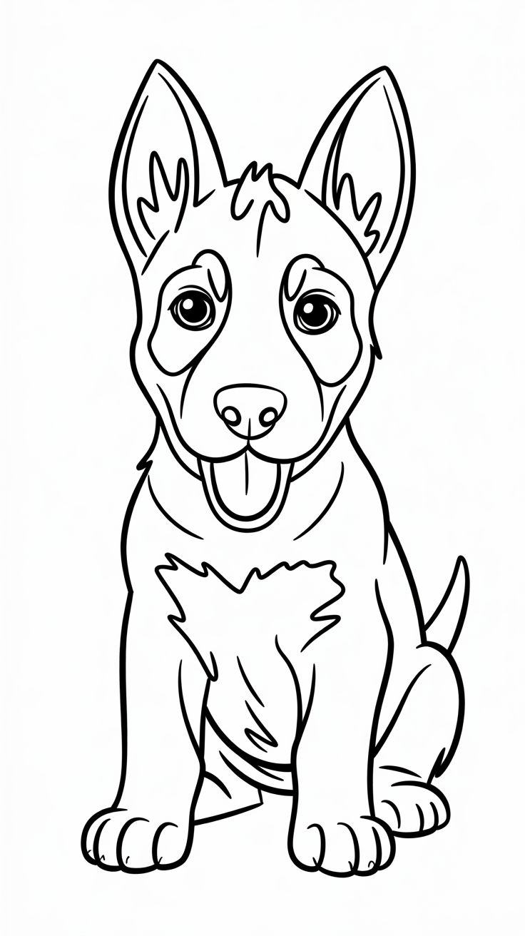 coloring pages of cute puppies