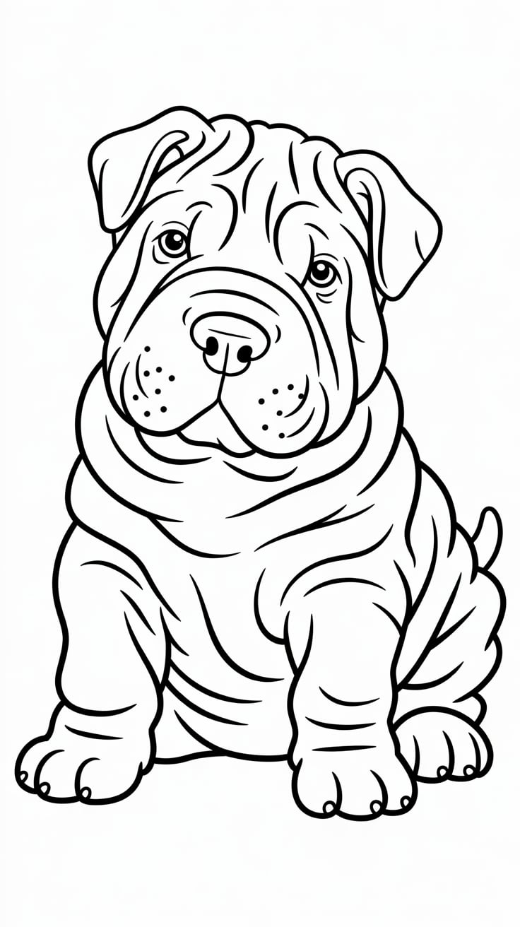 puppy printable coloring pages