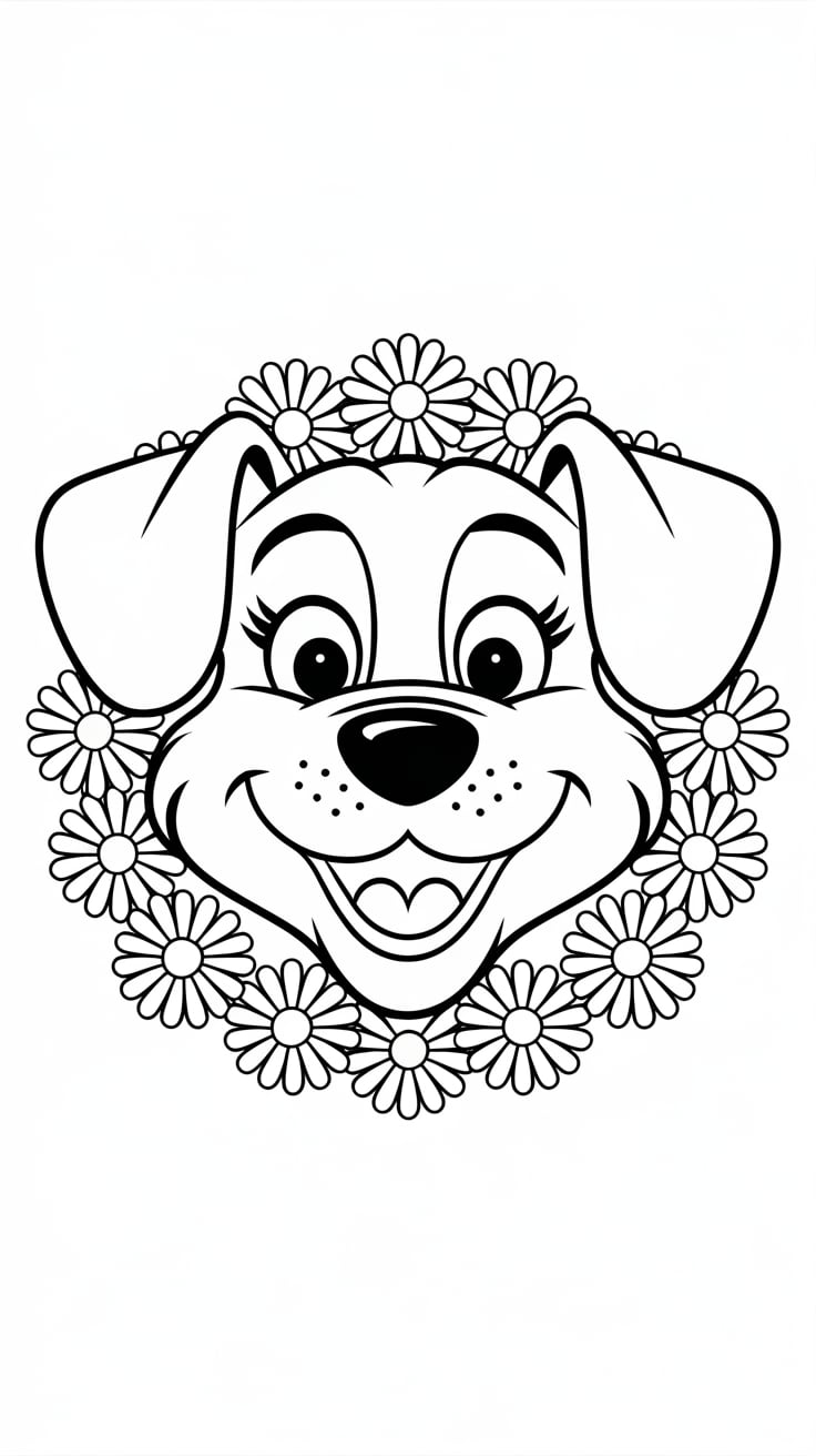 dog printable coloring pages