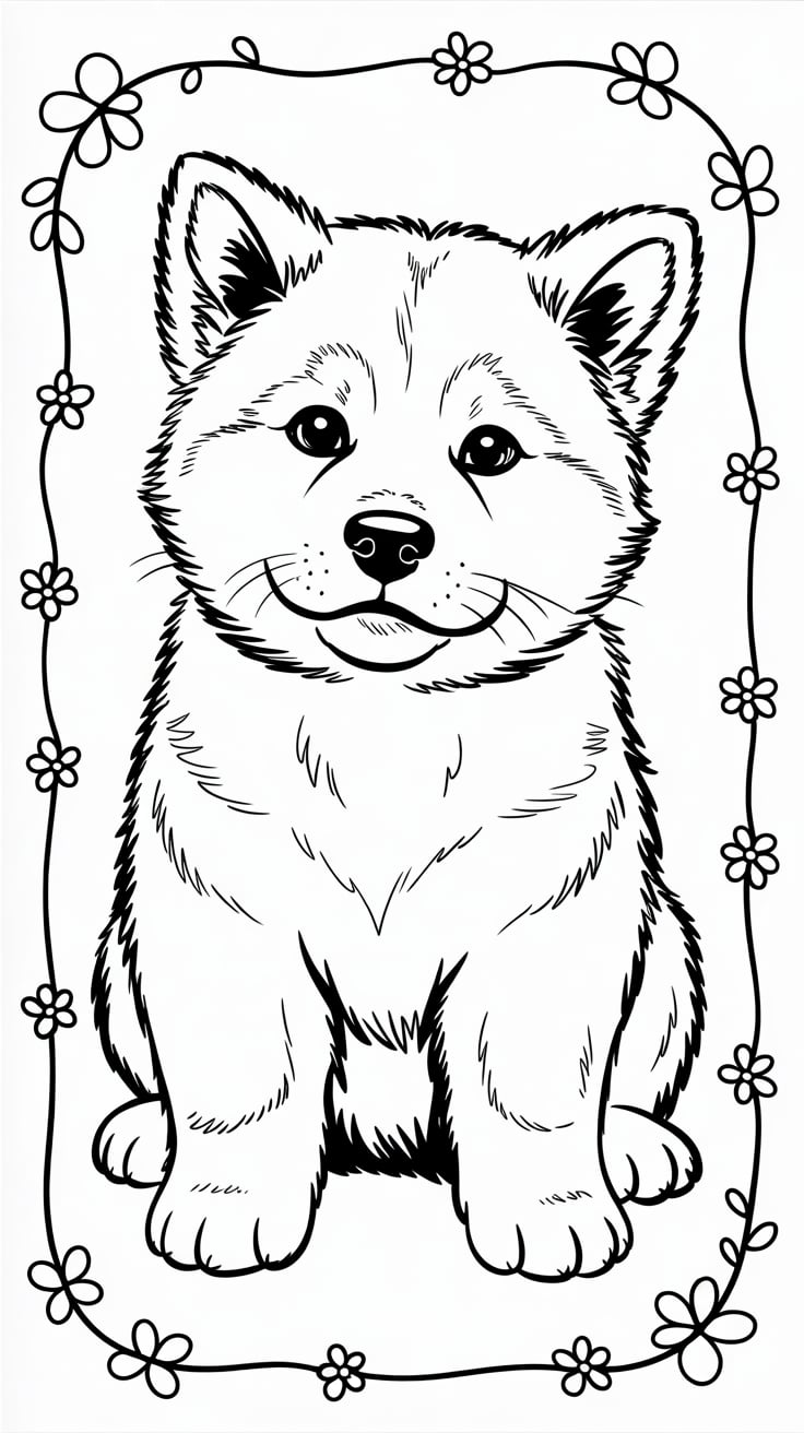 free puppy coloring pages
