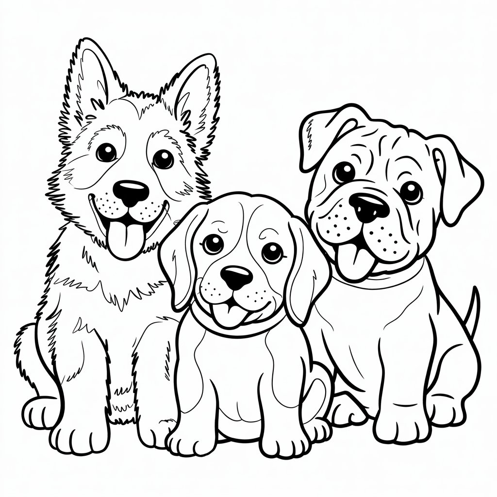 puppy coloring page