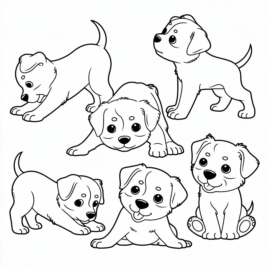 puppy coloring pages