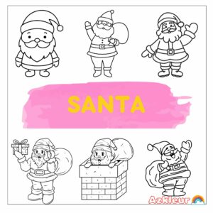 Santa Coloring Pages