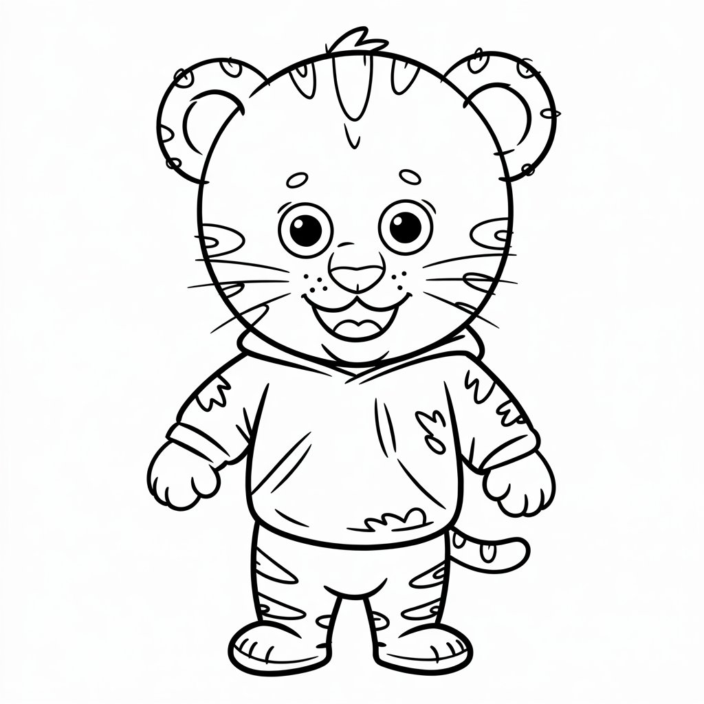 daniel tiger coloring page
