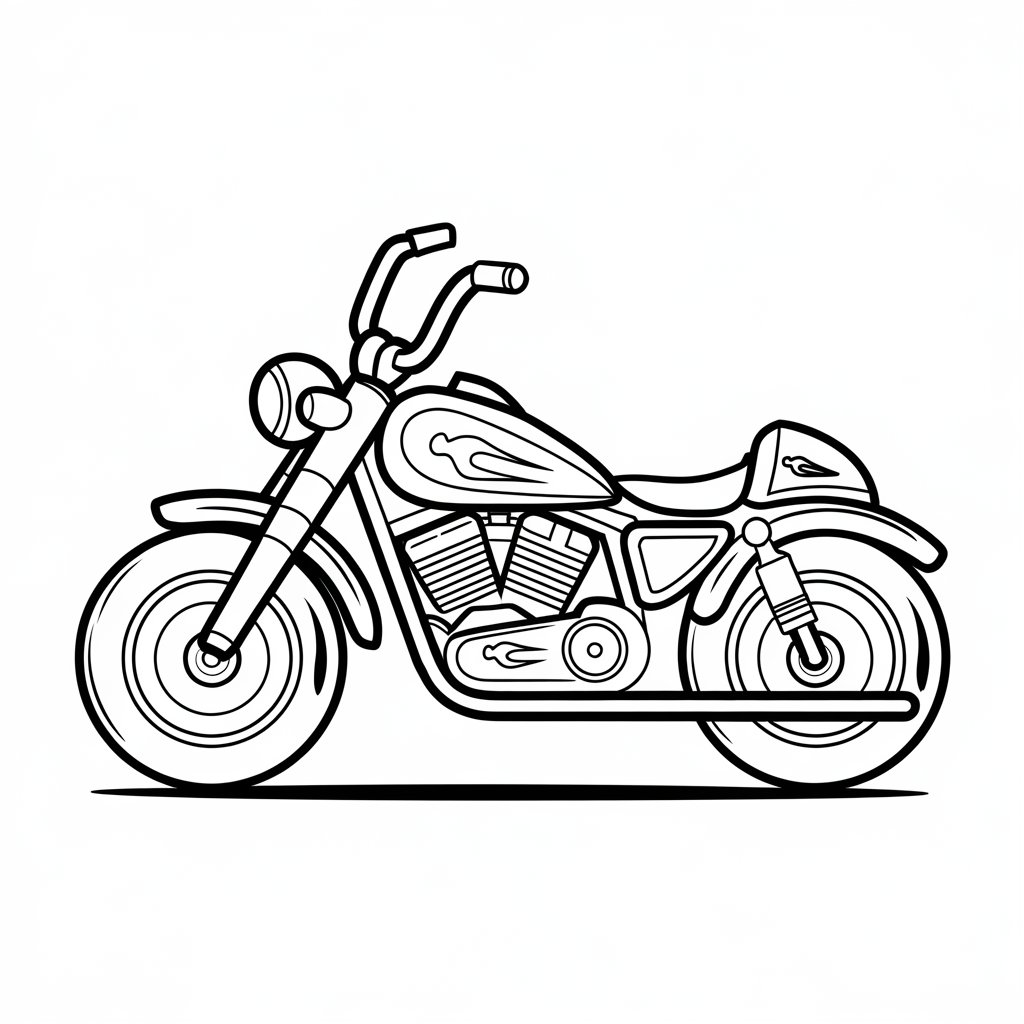 motorcycle printable coloring pages