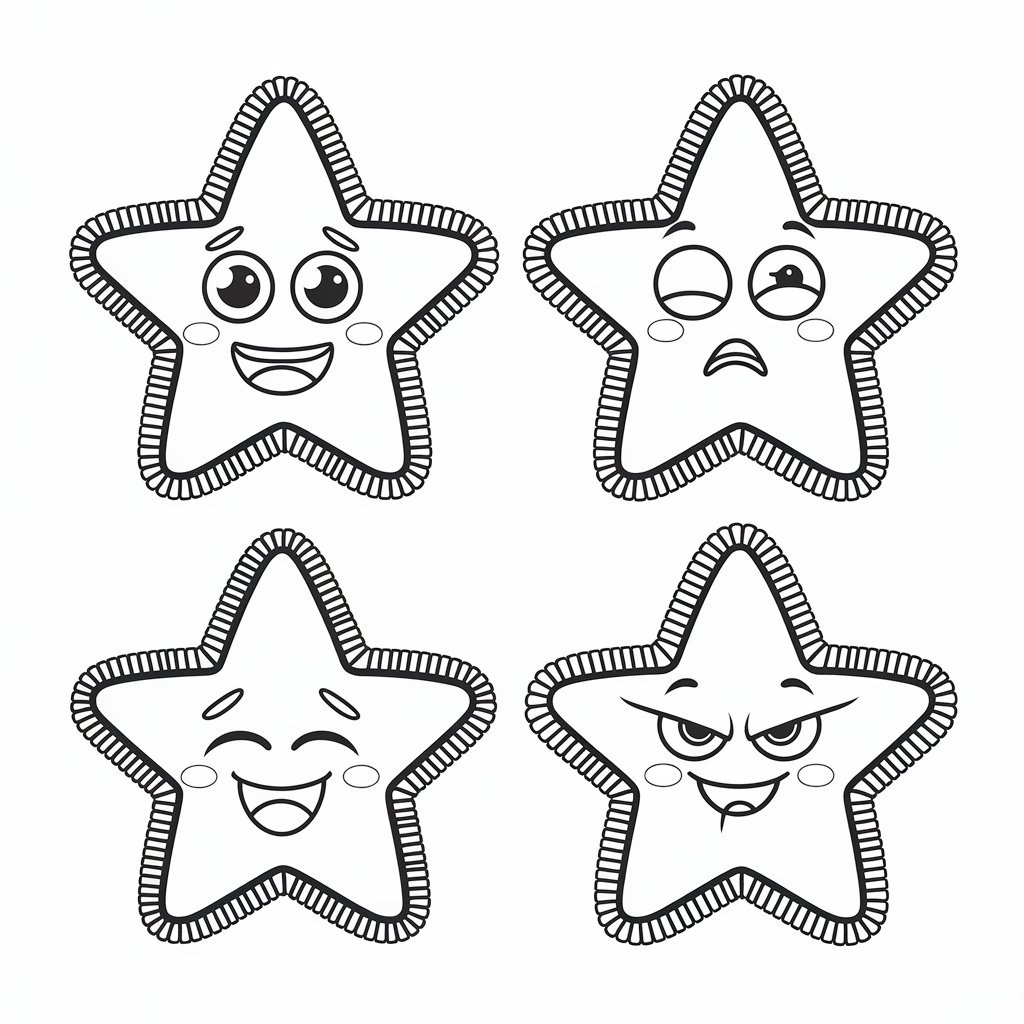 star coloring page