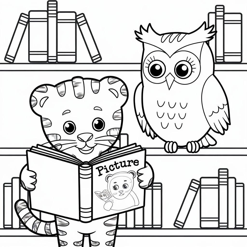 daniel the tiger coloring pages