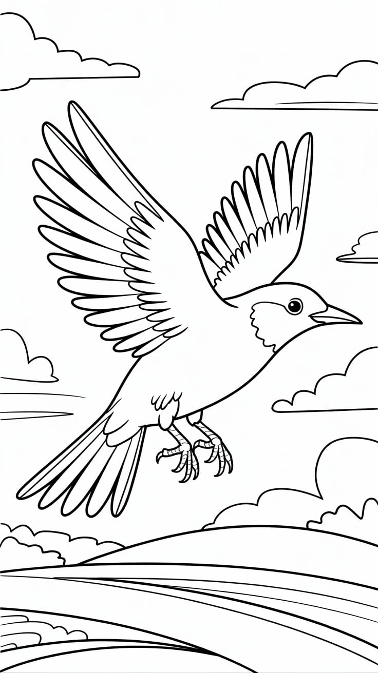 bird coloring book printable