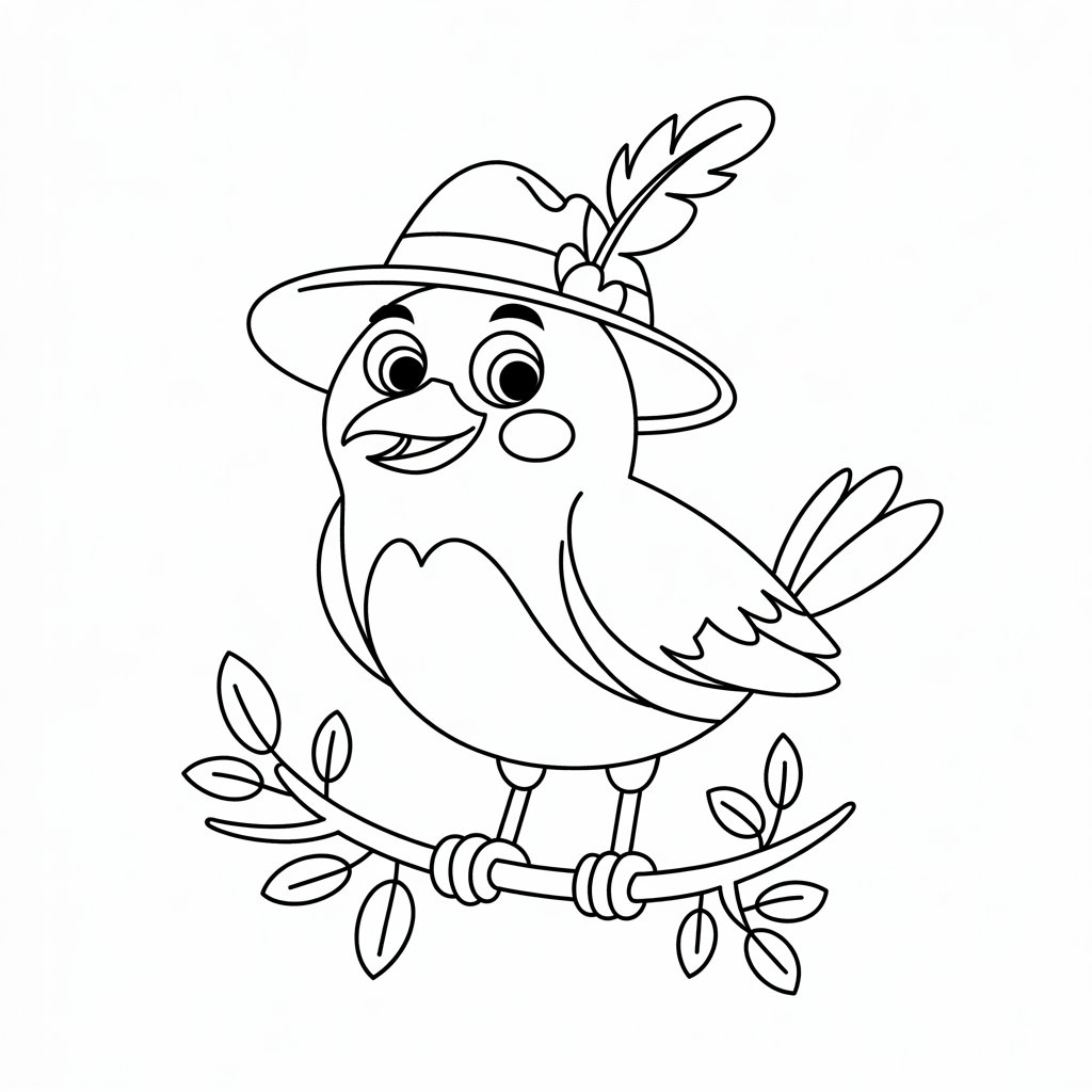 bird color page