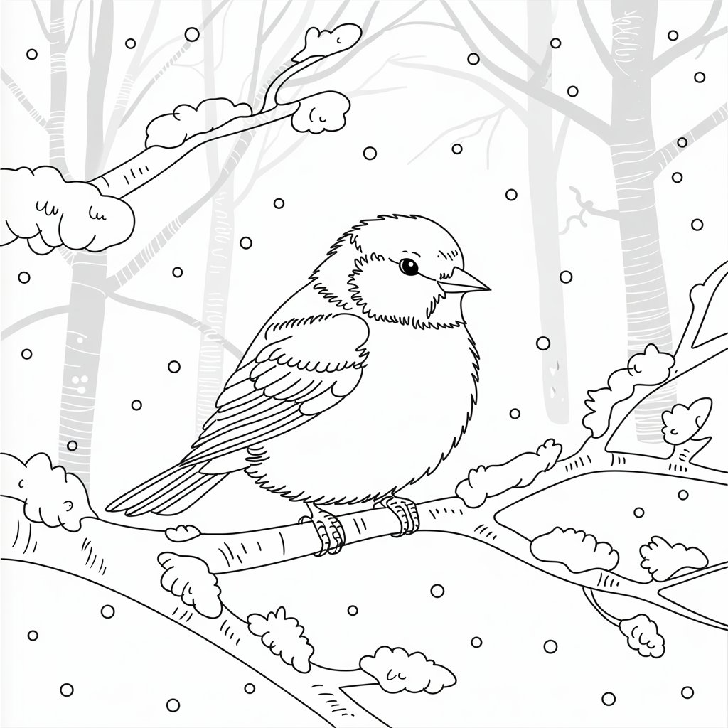 birds coloring page