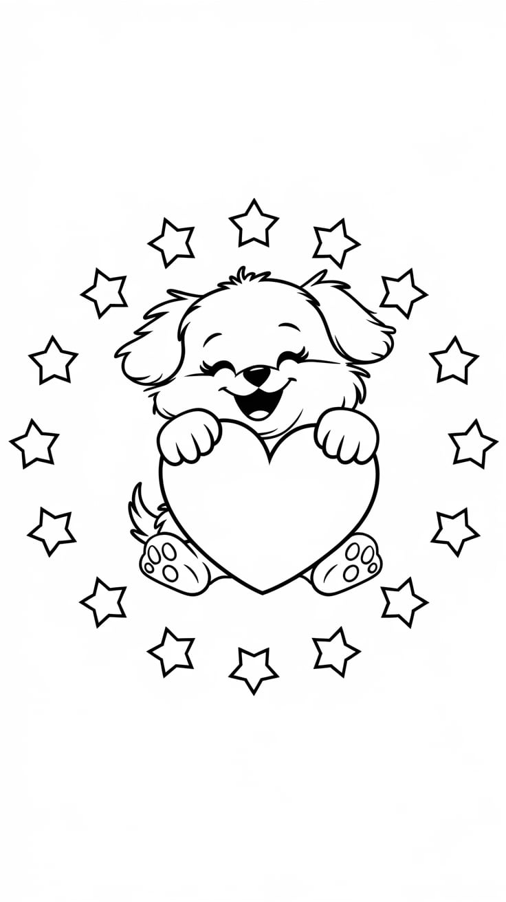 pug dog coloring pages