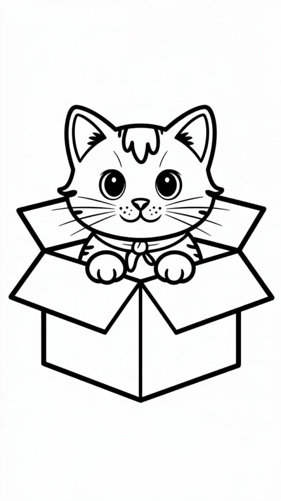 coloring pages of cats printable