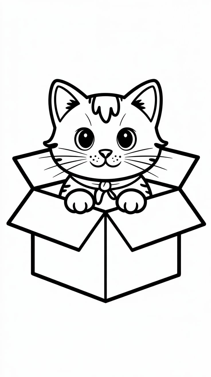 coloring pages of cats printable